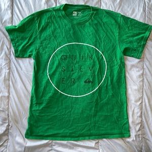 Quiksilver medium green tshirt